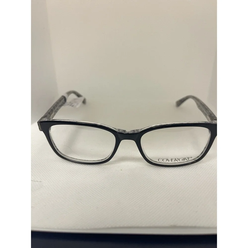New Covergirl Black Eyeglass‎ Frame 52-17-140 #D45